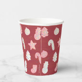 クリスマスクッキー赤紙カップ 紙コップ (右)