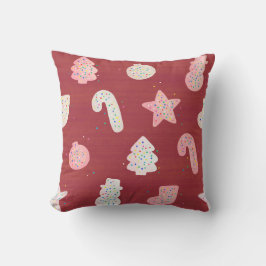 クリスマスクッキー赤装飾用クッション クッション