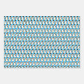 クリスマスクッキー雪だるまベルツリーホリデイベーキング ラッピングペーパーシート (正面)