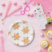 クリスマスクッキー雪片ジンジャーパン ペーパープレート (パーティー)