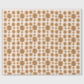 クリスマスクッキー雪片ジンジャーパン ラッピングペーパー (フラット)