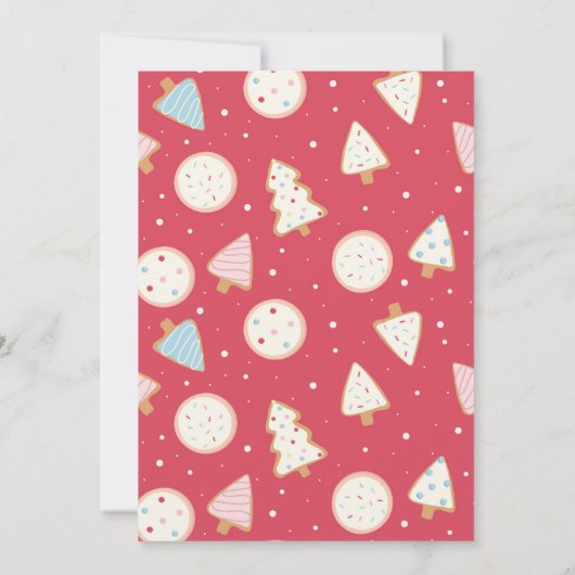 クリスマスクッキー飾のパーティー 招待状 (裏面)