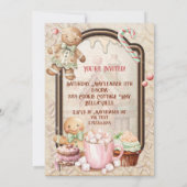 クリスマスクッキー飾のパーティー 招待状 (裏面)