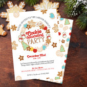 クリスマスクッキー飾のパーティー 招待状