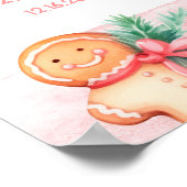 クリスマスクッキー2つの甘い2番目の誕生日パーティー ポスター (角)