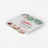クリスマスクッキー&カクテルホリデーパーティー ペーパープレート (傾斜あり)