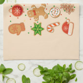 クリスマスクッキー キッチンタオル (折り畳み)