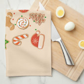 クリスマスクッキー キッチンタオル (四つ折り)