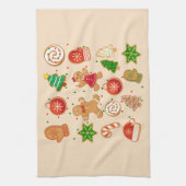 クリスマスクッキー キッチンタオル (縦)
