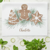 クリスマスクッキー キッチンタオル (折り畳み)