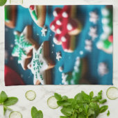 クリスマスクッキー キッチンタオル (折り畳み)