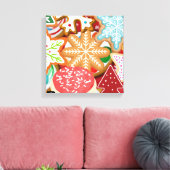 クリスマスクッキー キャンバスプリント (インサイチュ (リビング))