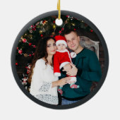 クリスマスクッキー&ココアフォトオーナメント セラミックオーナメント (裏面)
