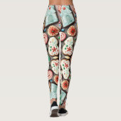 クリスマスクッキー、シュガーハウスパターン レギンス (裏面)