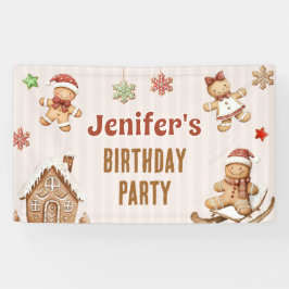 クリスマスクッキー+ジンジャーブレッド+バースデー 横断幕