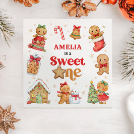 クリスマスクッキー スイートワン 1歳の誕生日パーティー スタンダードカクテルナプキン