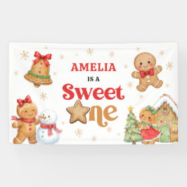 クリスマスクッキー スイートワン 1歳の誕生日パーティー 横断幕