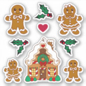 クリスマスクッキー ステッカー シール (正面)