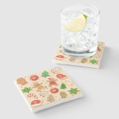 クリスマスクッキー ストーンコースター (横)