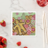 クリスマスクッキー ナプキン スタンダードカクテルナプキン (インサイチュ)