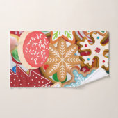 クリスマスクッキー バスタオルセット (ハンドタオル)