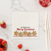 クリスマスクッキー |パーソナライズされた休日 スタンダードカクテルナプキン (インサイチュ)