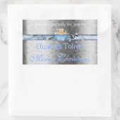 クリスマスクッキー、ファッジ、ケーキ、ギフトラベルシール 長方形シール (バッグ)