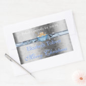 クリスマスクッキー、ファッジ、ケーキ、ギフトラベルシール 長方形シール (封筒)