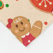 クリスマスクッキー フリースブランケット (角)