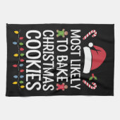 クリスマスクッキー・ベイカーを焼く可能性がおもしろい最も高い キッチンタオル (横)