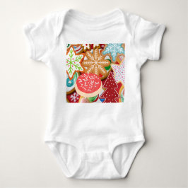 クリスマスクッキー ベビーボディスーツ