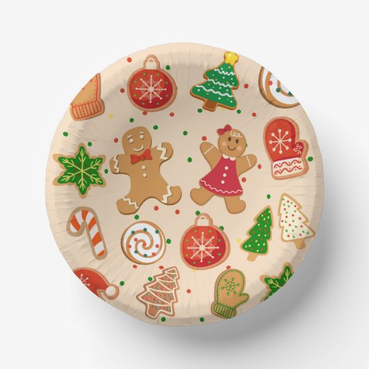 クリスマスクッキー ペーパーボウル (正面)