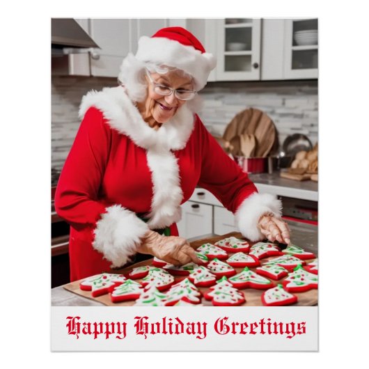 クリスマスクッキー ポスター (正面)