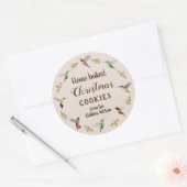 クリスマスクッキー ラウンドシール (封筒)