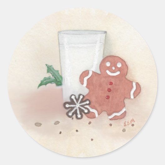 クリスマスクッキー ラウンドシール (正面)