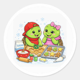 クリスマスクッキー ラウンドシール