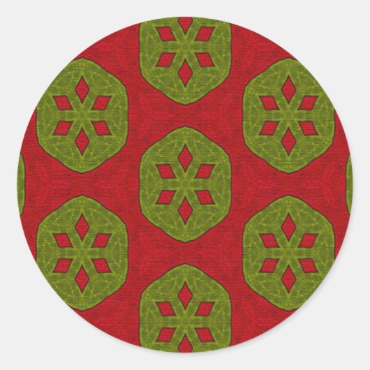 クリスマスクッキー ラウンドシール (正面)