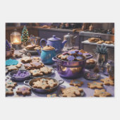 クリスマスクッキー ラッピングペーパーシート (正面)