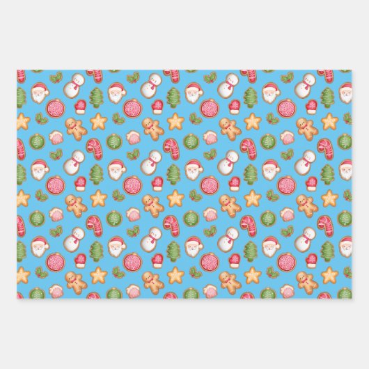 クリスマスクッキー ラッピングペーパーシート (正面2)