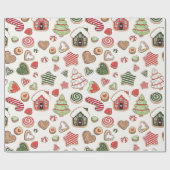 クリスマスクッキー ラッピングペーパー (フラット)