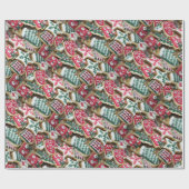 クリスマスクッキー ラッピングペーパー (フラット)