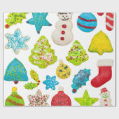 クリスマスクッキー ラッピングペーパー (フラット)