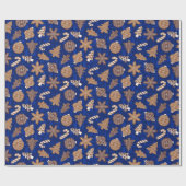 クリスマスクッキー ラッピングペーパー (フラット)