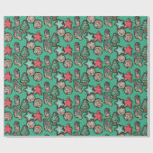 クリスマスクッキー ラッピングペーパー (フラット)