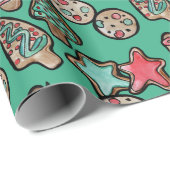 クリスマスクッキー ラッピングペーパー (ロールコーナー)