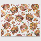 クリスマスクッキー ラッピングペーパー (フラット)