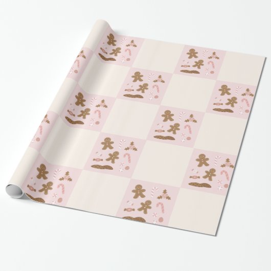 クリスマスクッキー ラッピングペーパー (アンロールド)