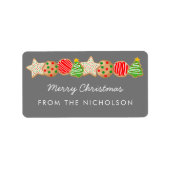 クリスマスクッキー ラベル (正面)