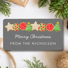 クリスマスクッキー ラベル