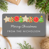 クリスマスクッキー ラベル